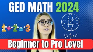 GED MATH 2024 Preparation Course  from the Absolute Beginning to Advanced Level [upl. by Hu]