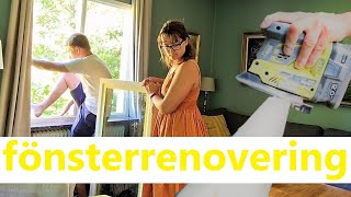 DIY Fönsterrenovering  75 år gamla fönster blir energieffektiva [upl. by Stefano]