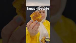 Smash potato  Home made smash potatoes youtubeshorts viralshort [upl. by Nilecoj]