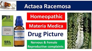 Cimicifuga Racemosa Homeopathic Medicine  Drug Picture  Materia Medica bhms [upl. by Tandi]