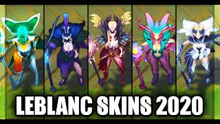 All LeBlanc Skins Spotlight 2020 League of Legends [upl. by Leilah]