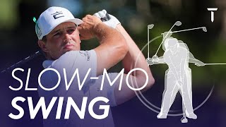 Bryson DeChambeaus golf swing in Slow Motion [upl. by Nidroj]