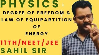 Lecture3Degree of Freedom amp Law of equipartition of Energy 11thNEETJEE [upl. by Phio653]