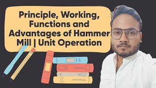 Principle Working Functions and Advantages of Hammer Mill  Unit Operation [upl. by Opiuuk]