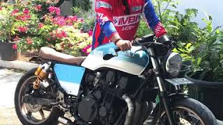 CB750 Caferacer sound [upl. by Annodam660]