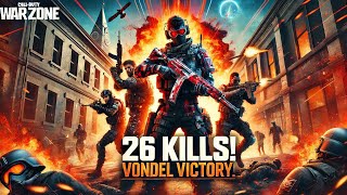 Vondel Quads  26 Kills Win  Warzone [upl. by Harras]