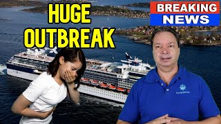 HUGE OUTBREAK ON CELEBRITY CRUISE SHIP  CRUISE NEWS [upl. by Novelia]