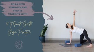 35Min Gentle Yoga for Strength Stability amp Relaxation [upl. by Siger442]