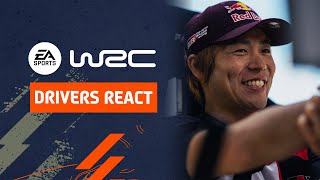 WRC drivers play EA SPORTS WRC for the first time [upl. by Haidabez]