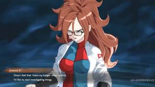 Dragon Ball FighterZ  Android 21 Reveals Husband amp Son [upl. by Rahsab925]