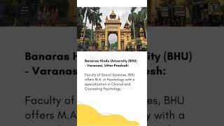 Best Universities in India that offer Masters Program in Counselling Psychology [upl. by Delly]