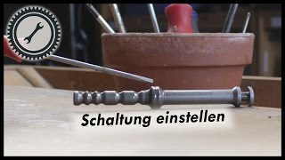 Simson Getriebe Schaltung einstellen  S51KR 512 SR50 Anleitung Tutorial [upl. by Iana]