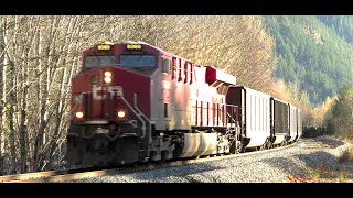 4K BIG CPKC coal train curving through the Canyon in Southern Canada [upl. by Silera958]