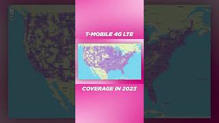 TMobile 4G Coverage Map in 2023 shorts [upl. by Orofselet]