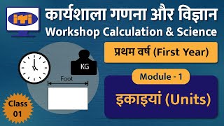 ITI Workshop Calculation Science 1st Year  Class 01  Units इकाइयां  ITI Math New Pattern [upl. by Ariem135]