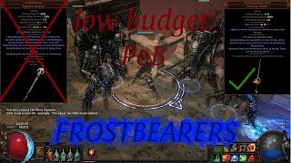 PoE 325 Forged Frostbearers Spectres Low budget PoB and weapon comparison [upl. by Liddy]