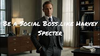 ★Be a Social Boss like Harvey Spectre★ Leadership Confidence Success [upl. by Yordan]