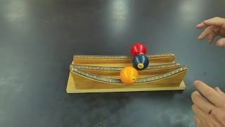 Physics marble track review part one  Homemade Science with Bruce Yeany [upl. by Eduam]