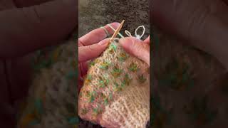 How to knit the Water Lily stitch for the Watery Tart hat [upl. by Aicenev]