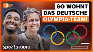 Exklusive Einblicke So sieht das Olympische Dorf von innen aus  Vlog  sportstudio [upl. by Renba]