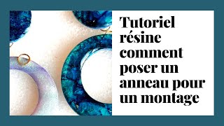 TUTO RESINE EPOXY  conseil et astuce  montage anneau  résine bijoux  jelwery resin tutorial 1 [upl. by Tekcirc]