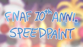 fnaf 10th anniversary  speedpaint [upl. by Nwahsaj997]