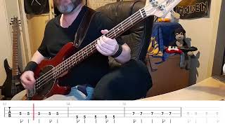 The Offspring  All I Want Bass Cover with Bass Tabs [upl. by Suiramad350]