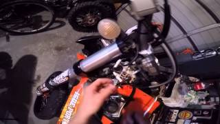 how to change wheels size setting on a ktm exc tacho [upl. by Yessydo]