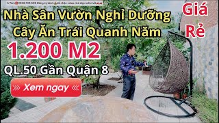 Nhà Vườn Nghỉ Dưỡng 1200m2Nhà QL50 Bình ChánhCây Ăn Trái Ăn Quanh Năm1 Nơi An Cư Nghỉ Dưỡng Đẹp [upl. by Benni793]