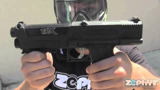 Tippmann TiPX Paintball Pistol Test Shoot [upl. by Aicia]