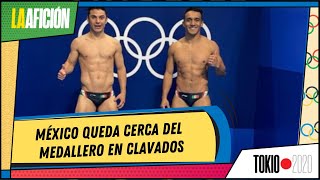 Yahel Castillo y Juan Celaya pierden el bronce en clavados de Tokio 2020 [upl. by Raab]