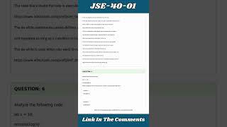 JSE4001 JSE – Certified EntryLevel JavaScript Programmer Exam Dumps PDF [upl. by Sitruc]