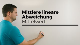 Mittlere lineare Abweichung vom Mittelwert Statistik  Mathe by Daniel Jung [upl. by Schiffman]