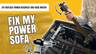 How to Replace Southern Motion Power Headrest and Power Recliner Motors  Replace Gold Motor diy [upl. by Marie]