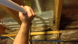 How to install multiple attic insulation baffles in a cathedral ceiling [upl. by Joelly]