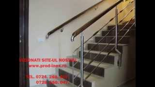 Balustrade Inox Lemn Balustrade Inox Sticla Scari Inox Lemn Copertine Inox [upl. by Whallon]