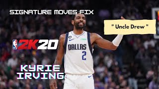 Kyrie Irving Jumpshot and Signature Fix Full Edit  NBA2k20 Mobile [upl. by Bega866]