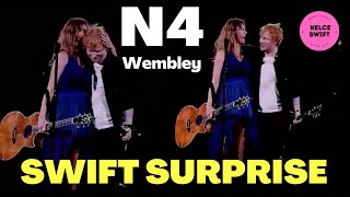 Taylor Swift amp Ed Sheeran SURPRISED Eras Tour onstage Wembley Night 4 [upl. by Agnese]