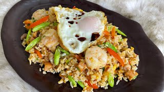 XO Sauce Fried Rice  Your Ultra Luxurious Fried Rice Recipe At Home [upl. by Loria616]