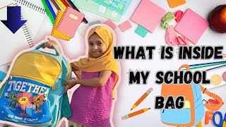 Unveiling My School Bag Essentials  What Is Inside My School Bag  Shajas Entertainment [upl. by Lesde762]