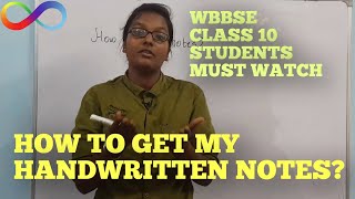 CLASS 10 WBBSE STUDENTS MUST WATCH🔥 HOW TO GET MY HANDWRITTEN NOTES [upl. by Malik]