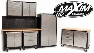 Maxim Heavy Duty Garage Storage Systems Online Cabinets Shelves Australia [upl. by Sirahs]