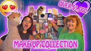 My Boyfriends Moms Makeup Beauty Collection Over 1000 Products [upl. by Neeluqcaj]