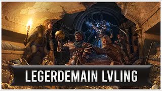 Elder Scrolls Online How To LvL Legerdemain Fast [upl. by Airdnaxela]