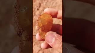 Beautiful agate hunting in the mountains Yellow opal gems bassboosted nature stone گوهرسنگ [upl. by Anide]