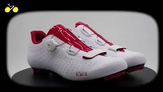 Chaussures vélo route Fizik Tempo R5 Overcurve 2019 blanc rouge  Materielvelocom [upl. by Edylc]