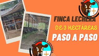 MODELO FINCA LECHERA DE 3 HECTAREAS PASO A PASO [upl. by Acirfa]