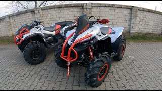 Porównanie CANAM RENEGADE VS OUTLANDER MAX 1000R X MR  2024 [upl. by Yeniar]