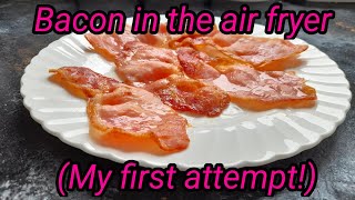 Bacon cooked in the Air Fryer My first attempt [upl. by Lazes]