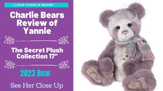 Charlie Bears Yanni 2022 17quot Purple Bear Secret Plush Collection  Close Up and Review [upl. by Langston369]